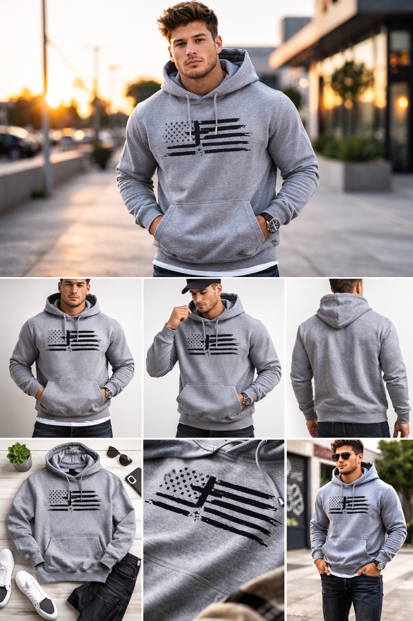 Faith Family Freedom Hoodie - Inspirational Comfort Wear